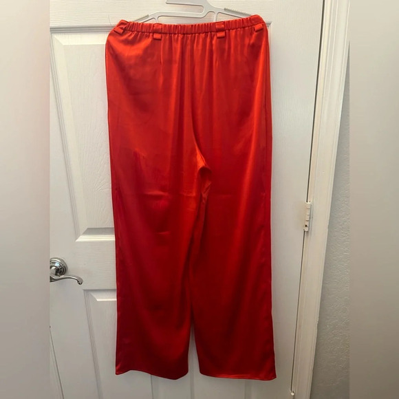 ! LAPOINTE Drawstring Satin Wide-Leg Pants - Picture 3 of 5